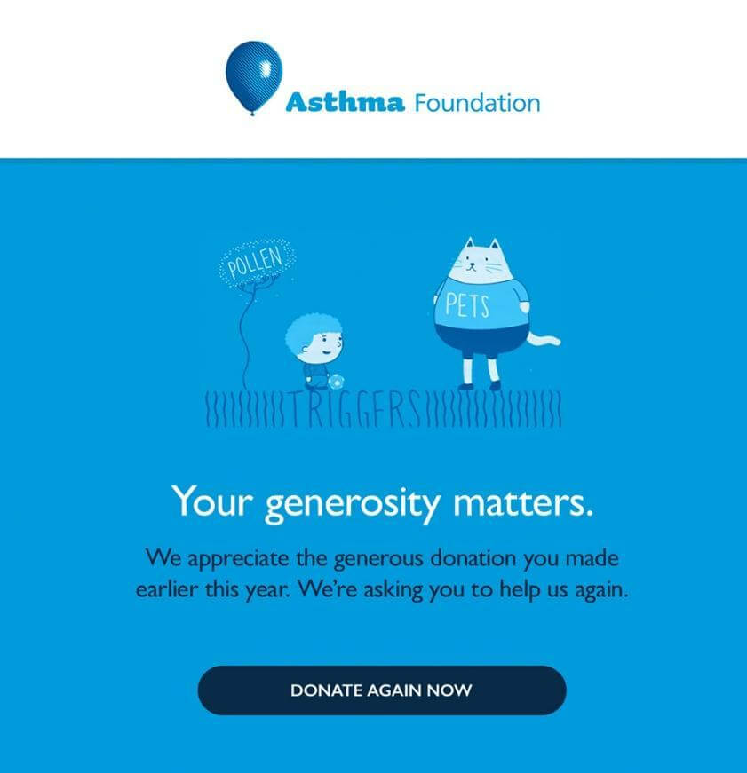 Asthma Foundation’s email