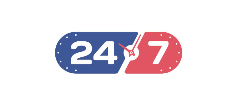 24/7 availability for instant customer support