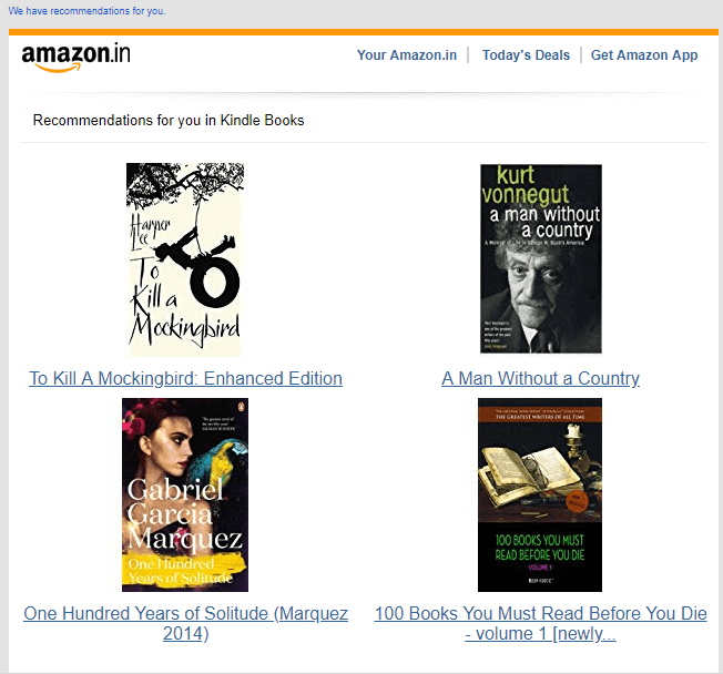 Amazon Books Recommendation With WebEngage