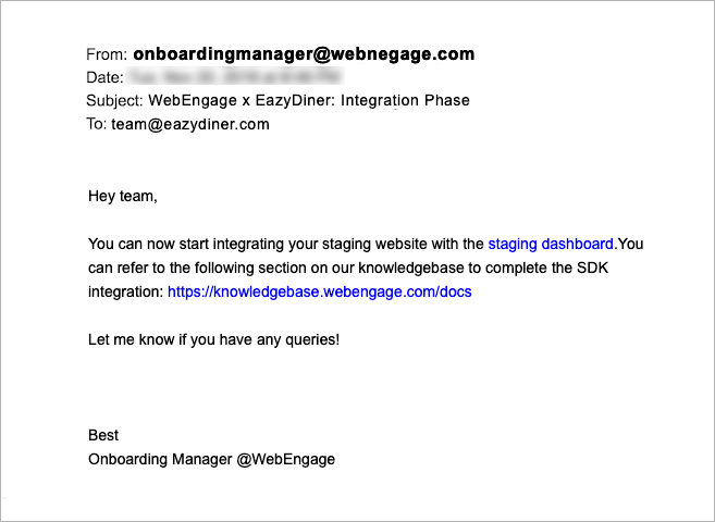 Human Assistance with WebEngage