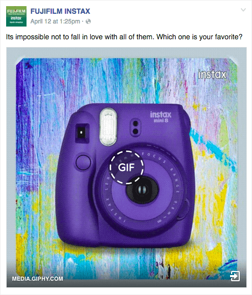 Targeted social media for specific segment by Fujifilm 1