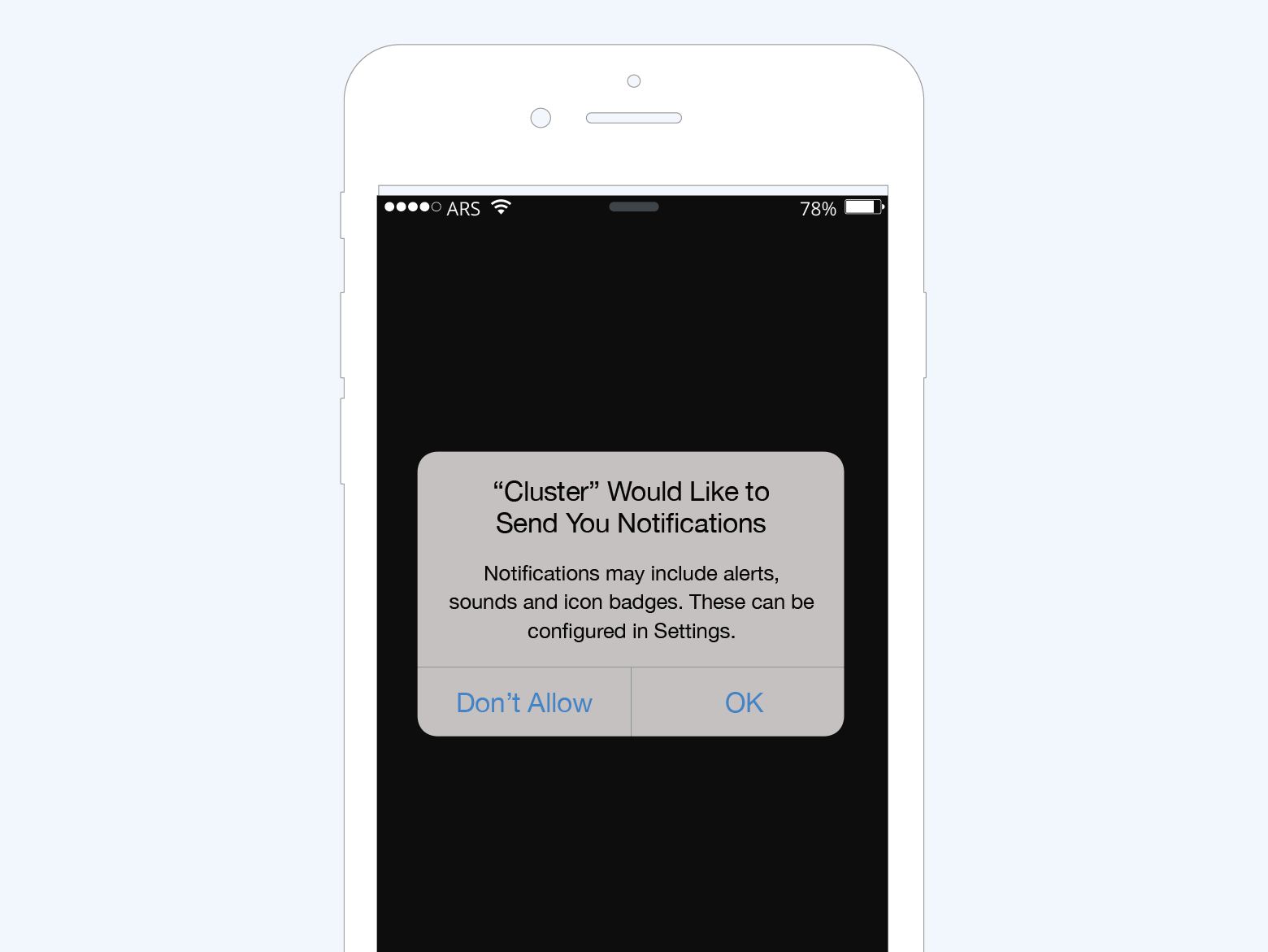 iOS Permission Screen