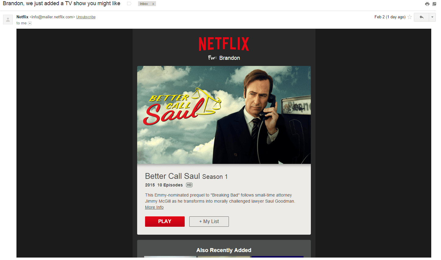 netflix email campaign 