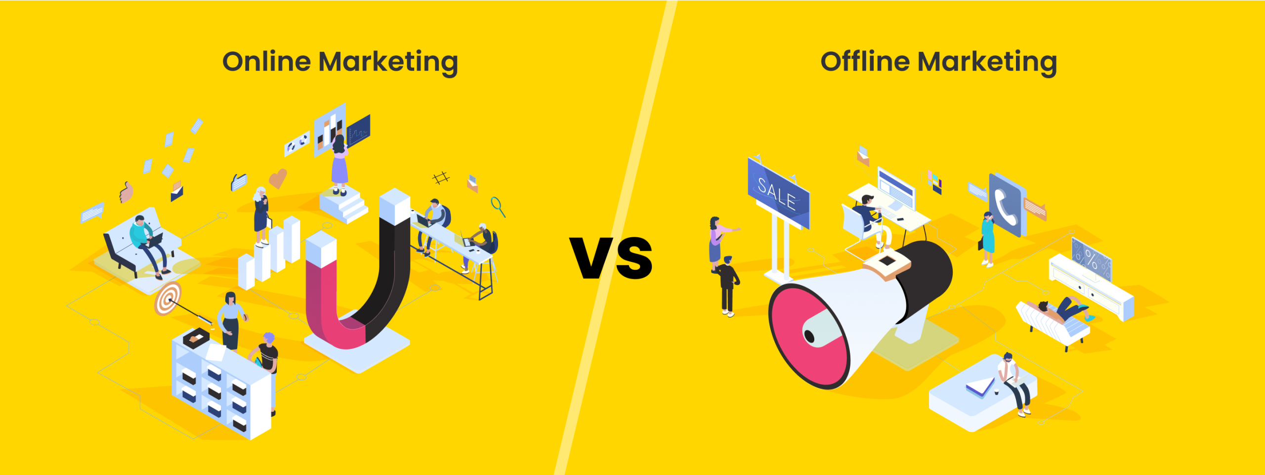 offline and online marketing
