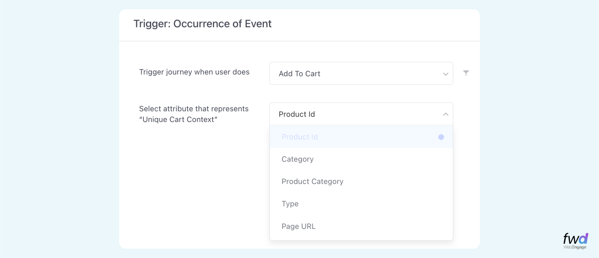 Set the attribute that defines the Context
