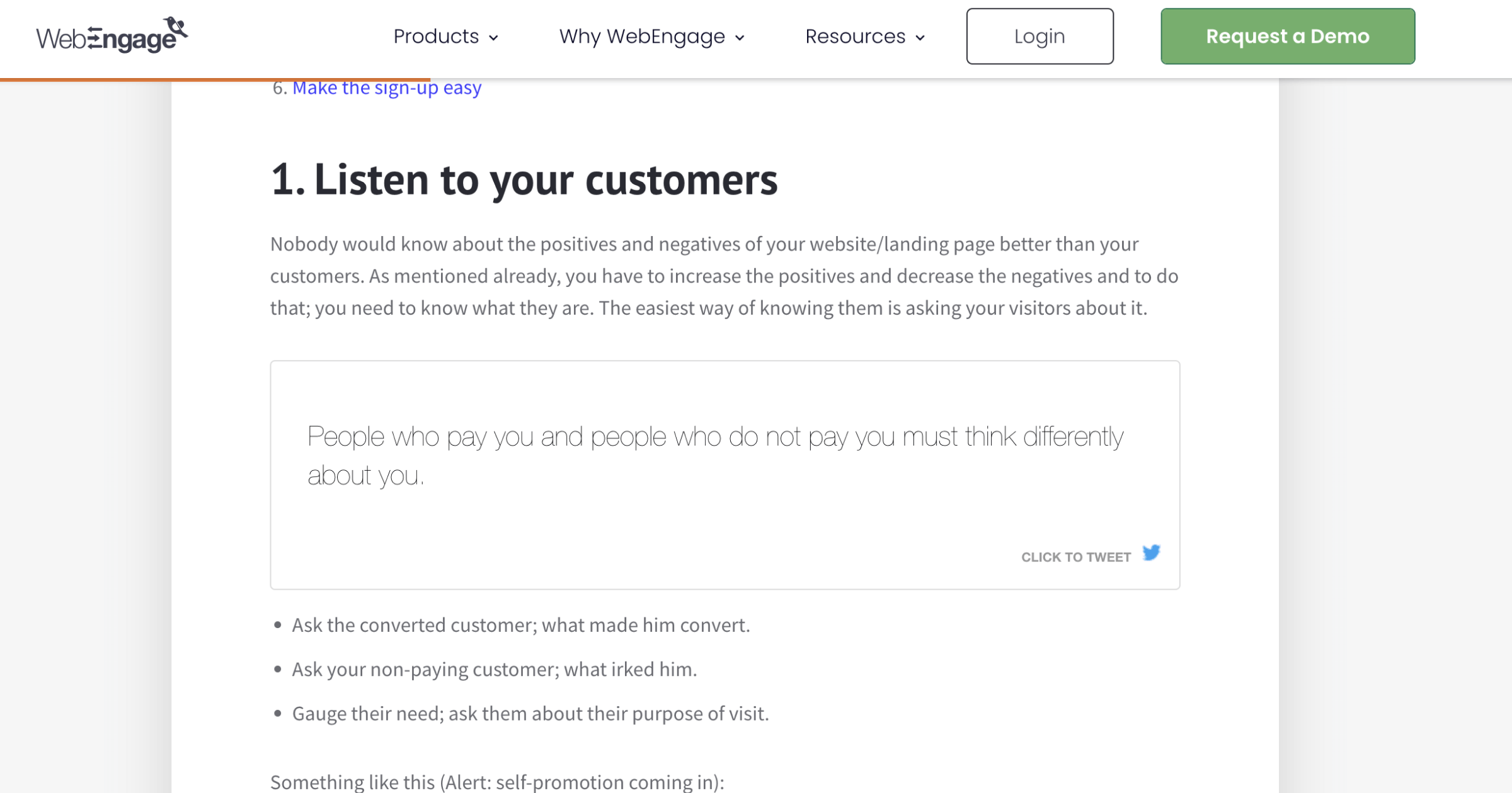 Listen to Your Customers