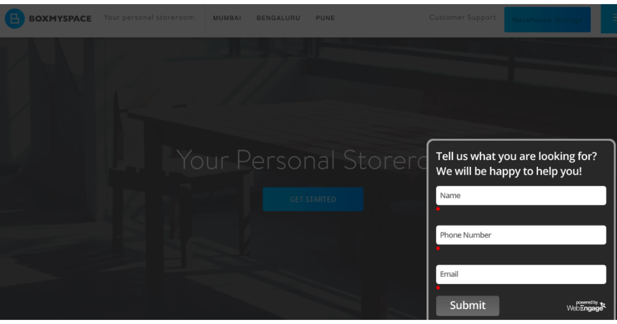 Web Personalization | BoxMySpace