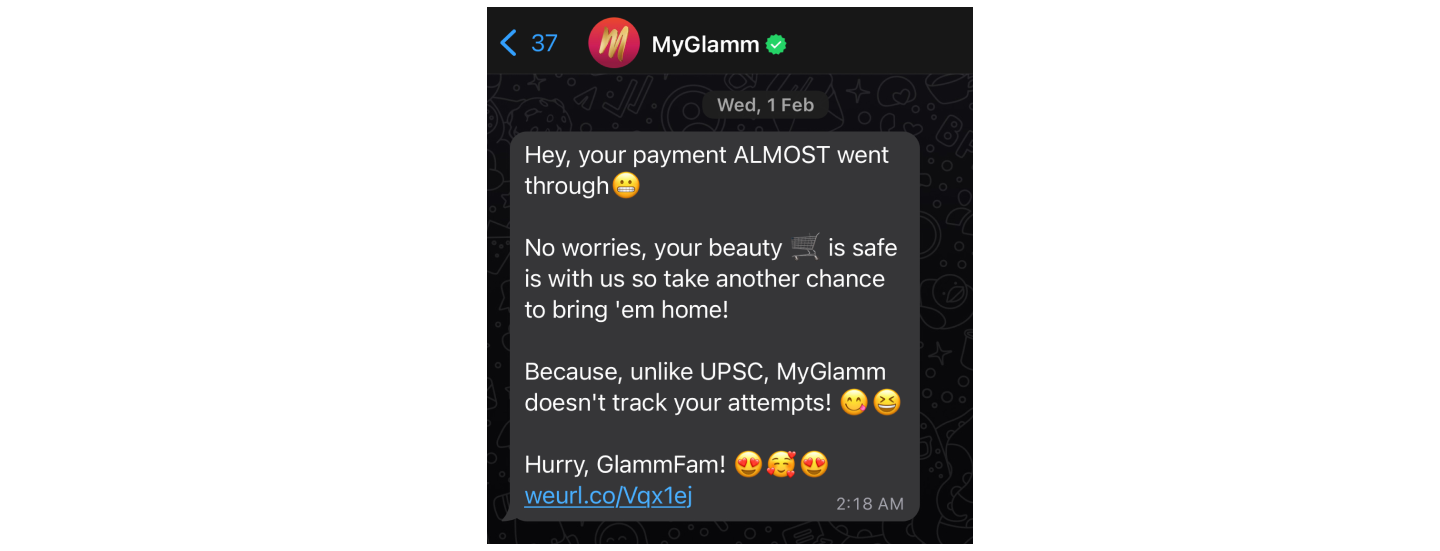 WhatsApp Marketing Ideas | MyGlamm