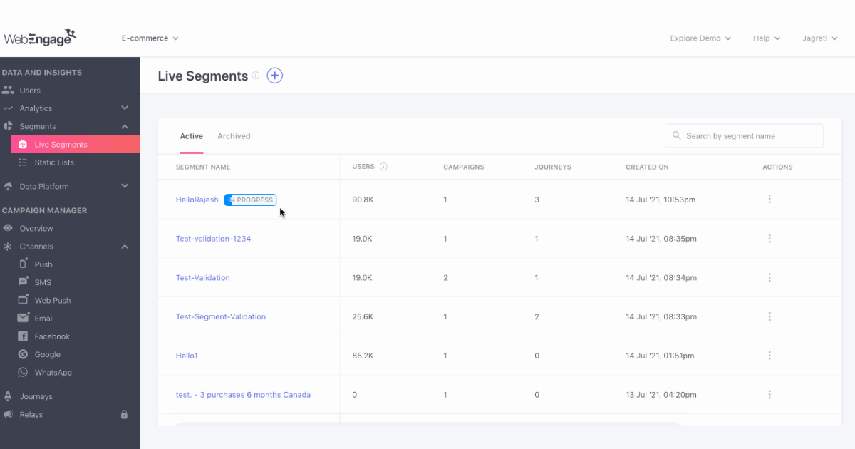 WE Dashboard