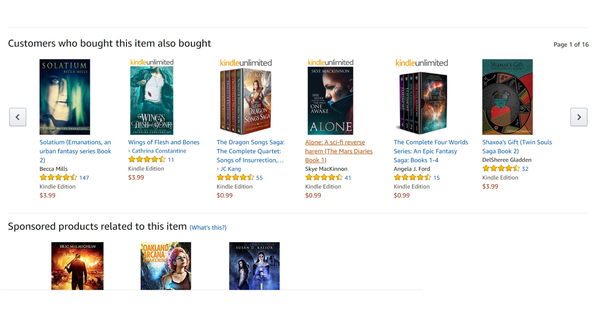 Amazon product recommendations