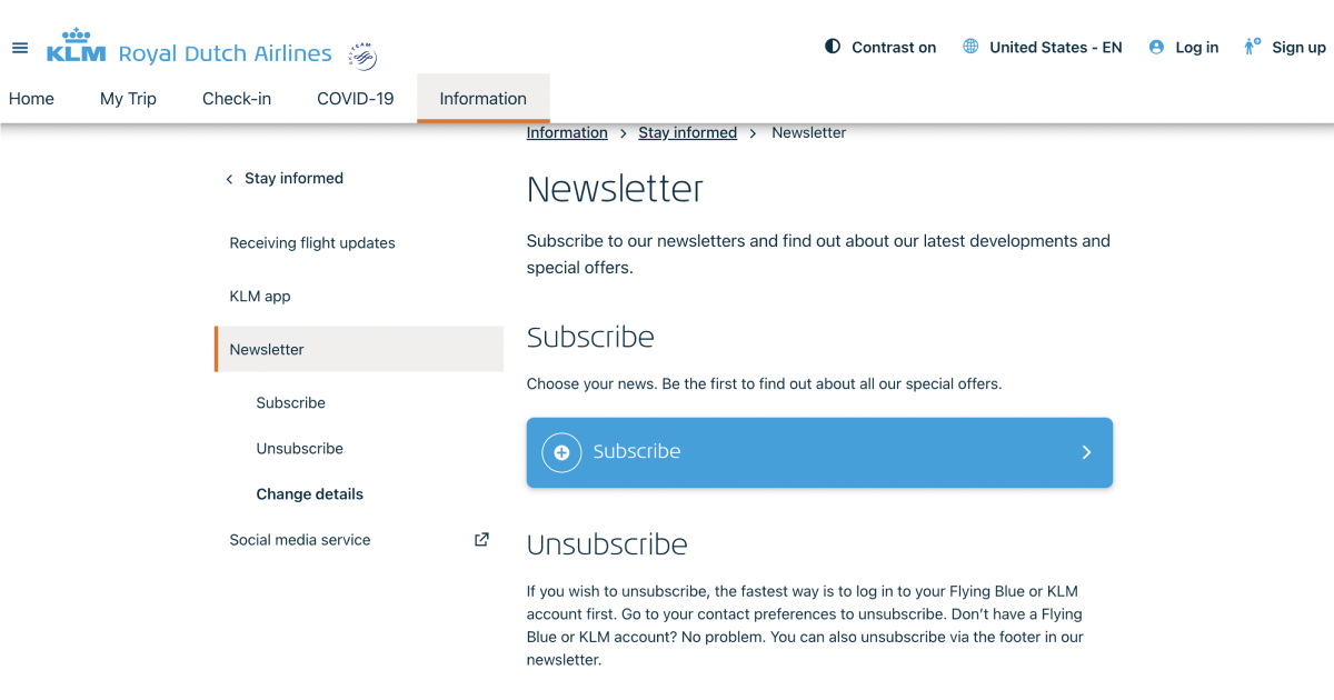 KLM airlines for customer engagement