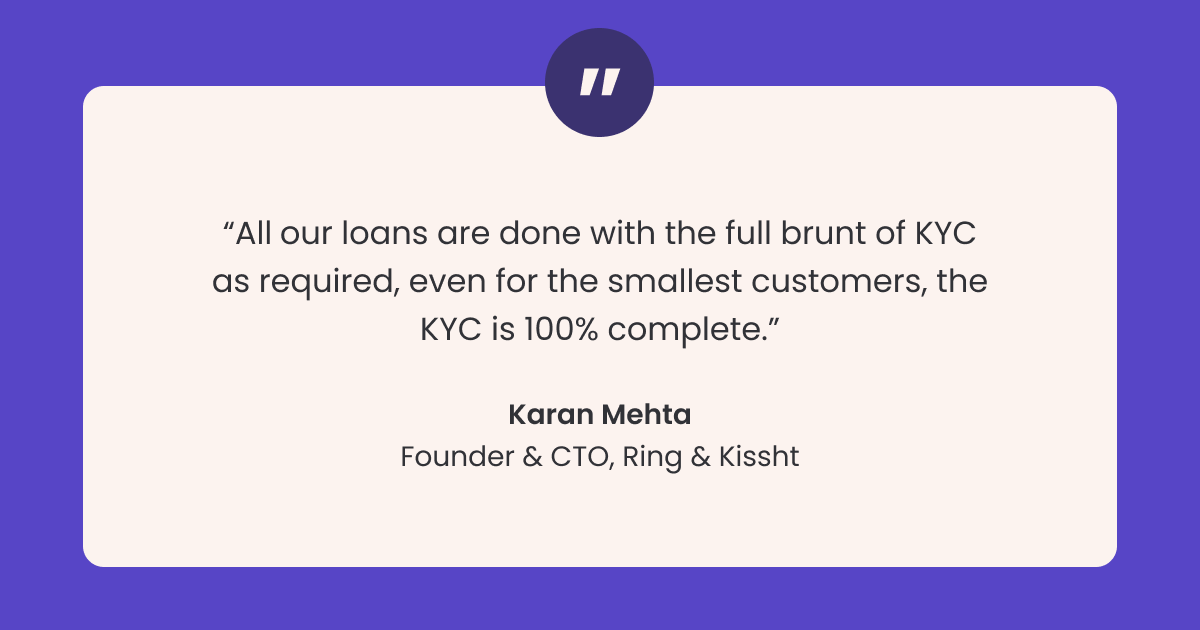 Karan Мehta, Founder & CTO, Ring & Kissht.