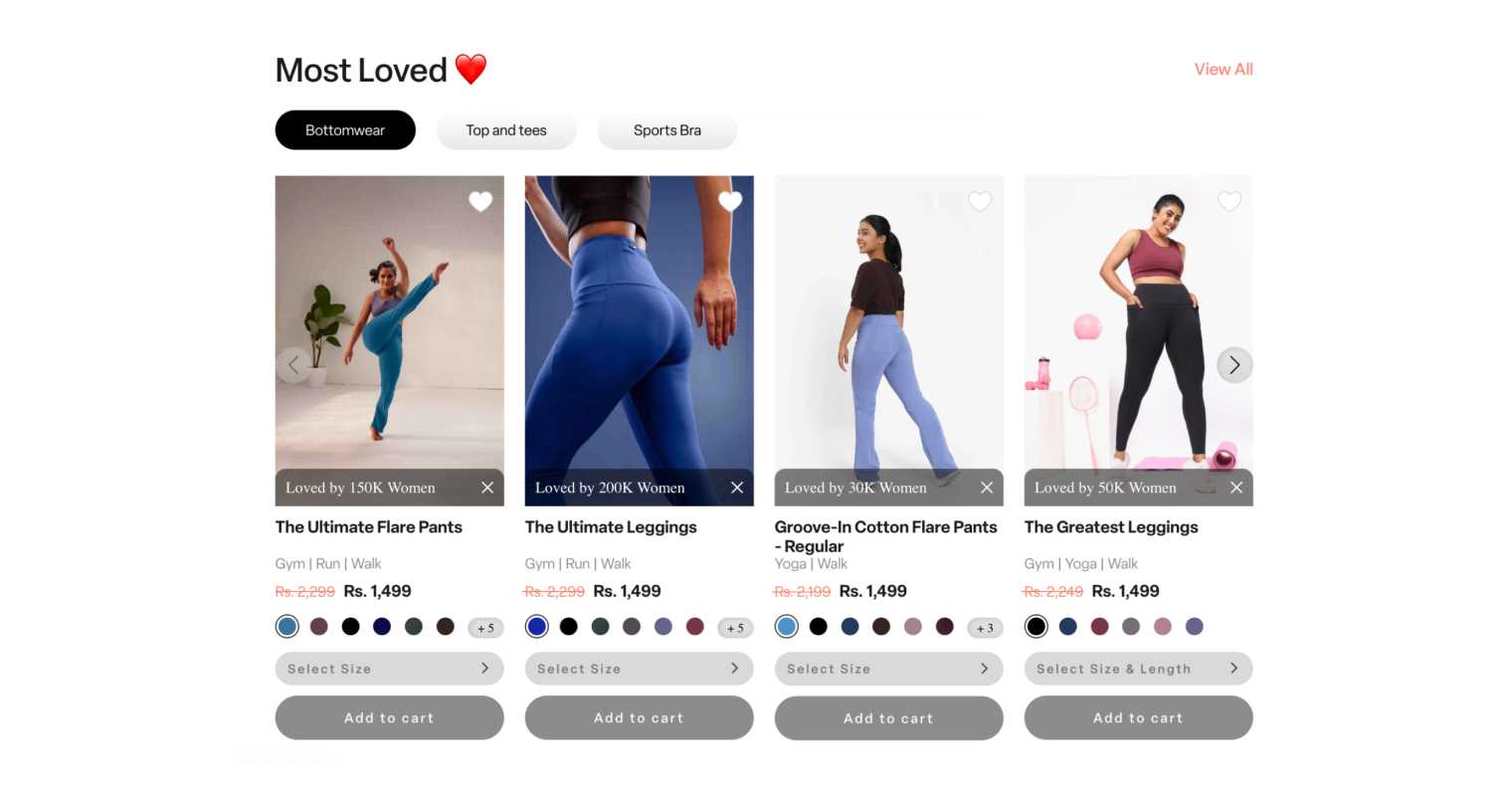 Blissclub product recommendations